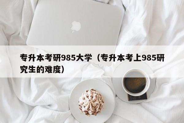 专升本考研985大学（专升本考上985研究生的难度）