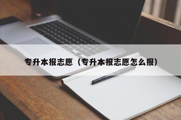 专升本报志愿（专升本报志愿怎么报）