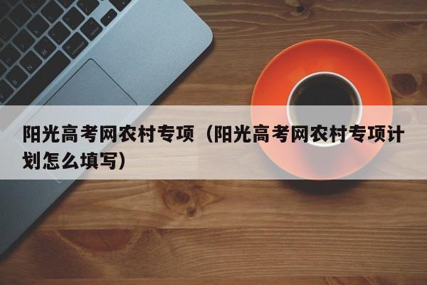 阳光高考网农村专项（阳光高考网农村专项计划怎么填写）