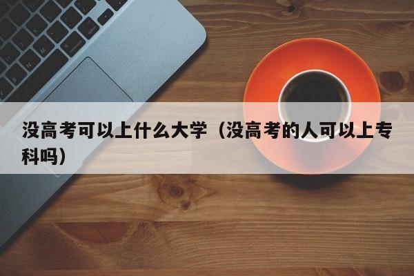 没高考可以上什么大学（没高考的人可以上专科吗）